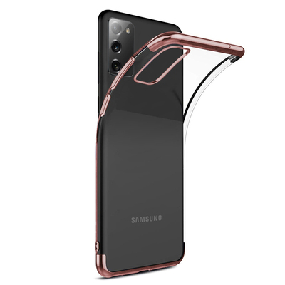 Microsonic Samsung Galaxy Note 20 Kılıf Skyfall Transparent Clear Rose Gold