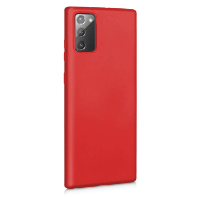 Microsonic Samsung Galaxy Note 20 Kılıf Matte Silicone Kırmızı