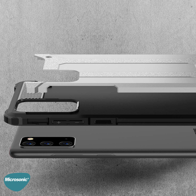 Microsonic Samsung Galaxy Note 20 Kılıf Rugged Armor Siyah