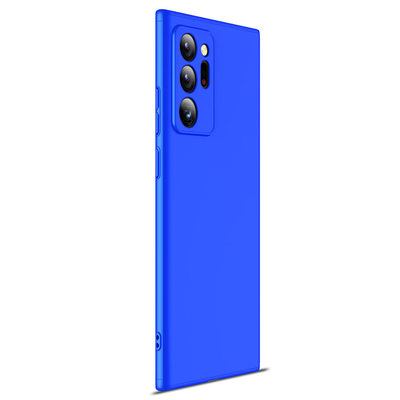 Microsonic Samsung Galaxy Note 20 Ultra Kılıf Double Dip 360 Protective AYS Mavi