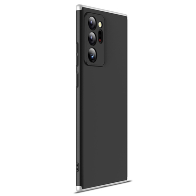 Microsonic Samsung Galaxy Note 20 Ultra Kılıf Double Dip 360 Protective AYS Siyah Gri