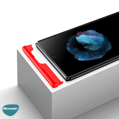 Microsonic Samsung Galaxy Note 20 Ultra Kılıf Double Dip 360 Protective AYS Siyah Kırmızı