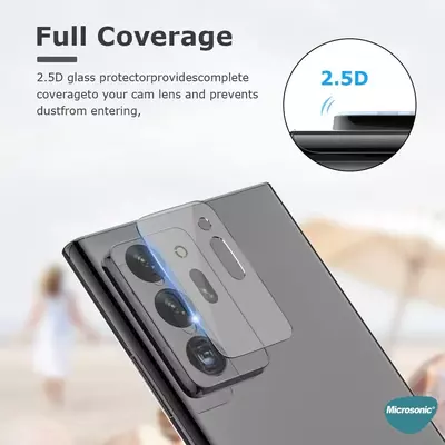 Microsonic Samsung Galaxy Note 20 Ultra Kamera Lens Koruma Camı