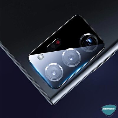 Microsonic Samsung Galaxy Note 20 Ultra Kamera Lens Koruma Camı V2 Siyah