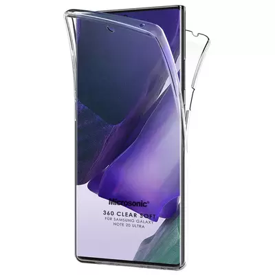 Microsonic Samsung Galaxy Note 20 Ultra Kılıf Komple Gövde Koruyucu Şeffaf