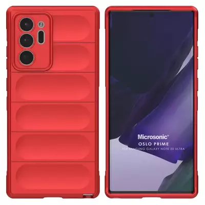Microsonic Samsung Galaxy Note 20 Ultra Kılıf Oslo Prime Kırmızı