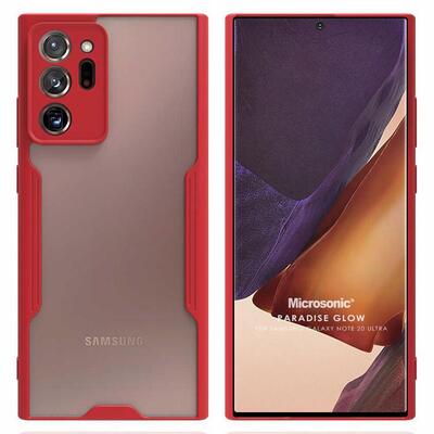 Microsonic Samsung Galaxy Note 20 Ultra Kılıf Paradise Glow Kırmızı