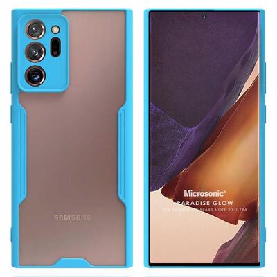 Microsonic Samsung Galaxy Note 20 Ultra Kılıf Paradise Glow Turkuaz