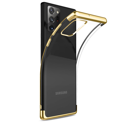 Microsonic Samsung Galaxy Note 20 Ultra Kılıf Skyfall Transparent Clear Gold