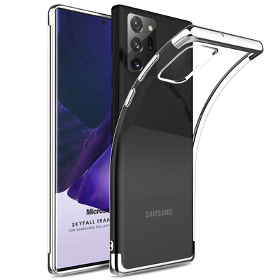 Microsonic Samsung Galaxy Note 20 Ultra Kılıf Skyfall Transparent Clear Gümüş