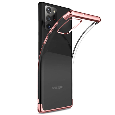 Microsonic Samsung Galaxy Note 20 Ultra Kılıf Skyfall Transparent Clear Rose Gold