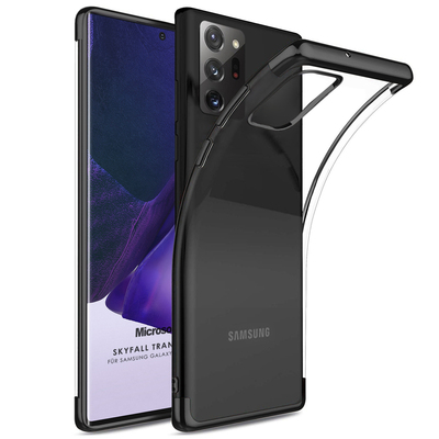 Microsonic Samsung Galaxy Note 20 Ultra Kılıf Skyfall Transparent Clear Siyah