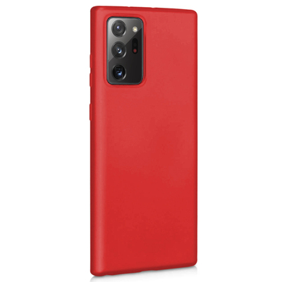 Microsonic Samsung Galaxy Note 20 Ultra Kılıf Matte Silicone Kırmızı