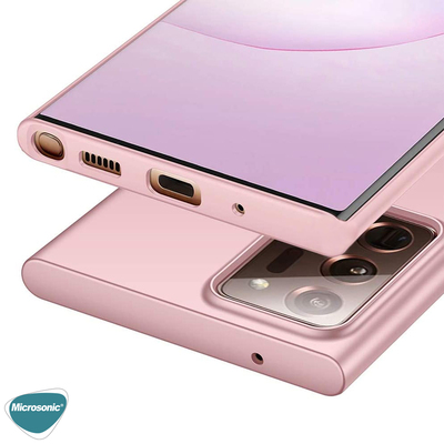 Microsonic Samsung Galaxy Note 20 Ultra Kılıf Matte Silicone Rose Gold