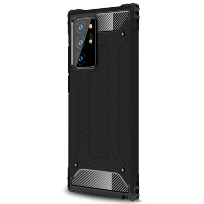 Microsonic Samsung Galaxy Note 20 Ultra Kılıf Rugged Armor Siyah