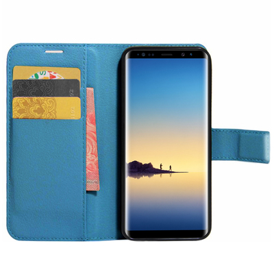 Microsonic Samsung Galaxy Note 8 Cüzdanlı Deri Kılıf Turkuaz