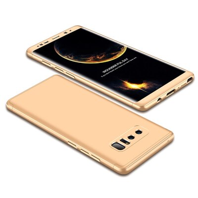 Microsonic Samsung Galaxy Note 8 Kılıf Double Dip 360 Protective AYS Gold