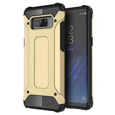 Microsonic Samsung Galaxy Note 8 Kılıf Rugged Armor Gold