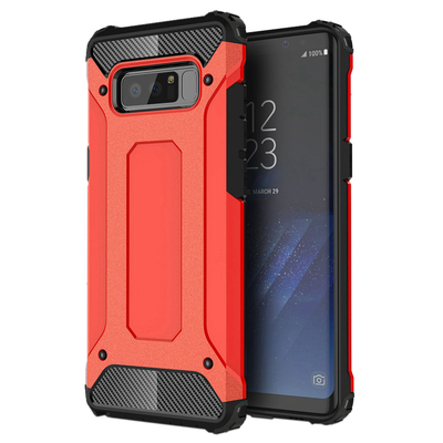 Microsonic Samsung Galaxy Note 8 Kılıf Rugged Armor Kırmızı