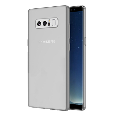 Microsonic Samsung Galaxy Note 8 Kılıf Transparent Soft Beyaz