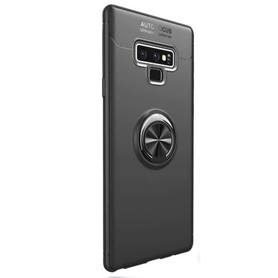 Microsonic Samsung Galaxy Note 9 Kılıf Kickstand Ring Holder Siyah