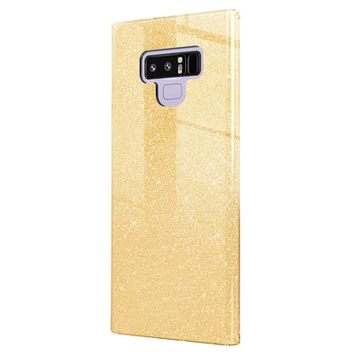 Microsonic Samsung Galaxy Note 9 Kılıf Sparkle Shiny Gold