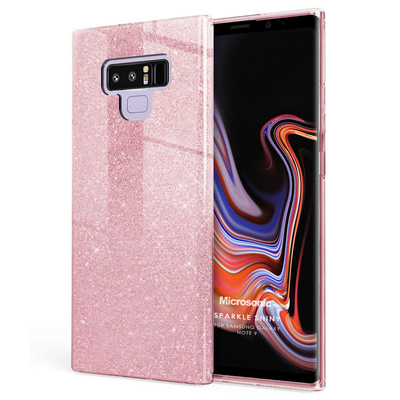 Microsonic Samsung Galaxy Note 9 Kılıf Sparkle Shiny Rose Gold