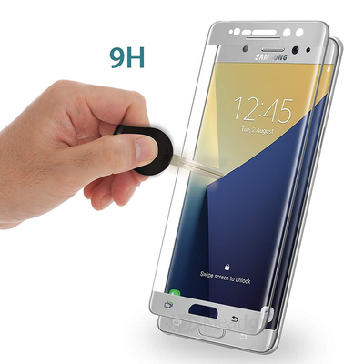 Microsonic Samsung Galaxy Note FE Kavisli Temperli Cam Ekran Koruyucu Film Gold