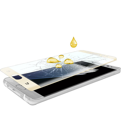 Microsonic Samsung Galaxy Note FE Kavisli Temperli Cam Ekran Koruyucu Film Gümüş