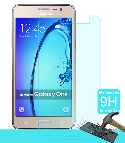 Microsonic Samsung Galaxy On5 Temperli Cam Ekran Koruyucu Film