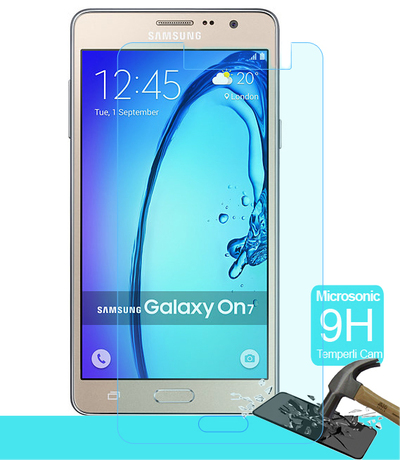Microsonic Samsung Galaxy On7 Temperli Cam Ekran Koruyucu Film