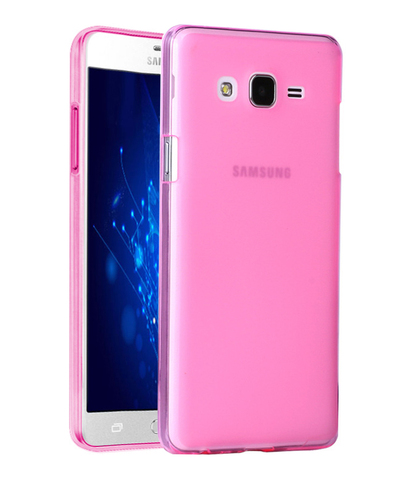 Microsonic Samsung Galaxy On7 Kılıf Transparent Soft Pembe