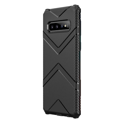 Microsonic Samsung Galaxy S10 Diamond Shield Kılıf Siyah