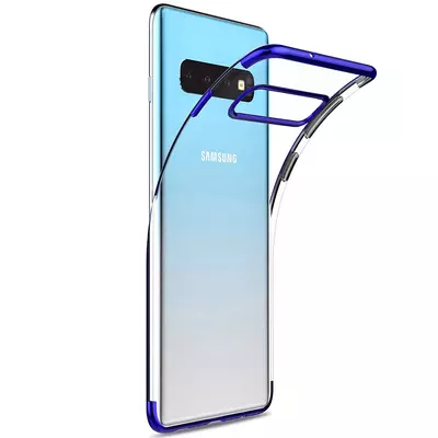 Microsonic Samsung Galaxy S10 Plus Kılıf Skyfall Transparent Clear Mavi