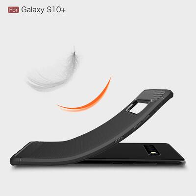 Microsonic Samsung Galaxy S10 Plus Kılıf Room Silikon Siyah