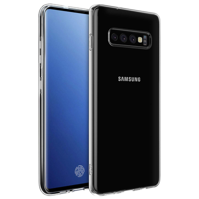 Microsonic Samsung Galaxy S10 Plus Kılıf Transparent Soft Beyaz