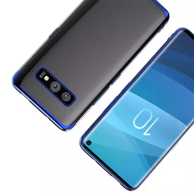 Microsonic Samsung Galaxy S10e Kılıf Skyfall Transparent Clear Mavi
