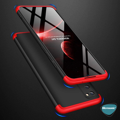 Microsonic Samsung Galaxy S20 FE Kılıf Double Dip 360 Protective AYS Kırmızı