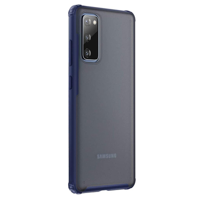 Microsonic Samsung Galaxy S20 FE Kılıf Frosted Frame Lacivert