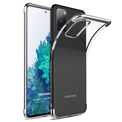 Microsonic Samsung Galaxy S20 FE Kılıf Skyfall Transparent Clear Gümüş