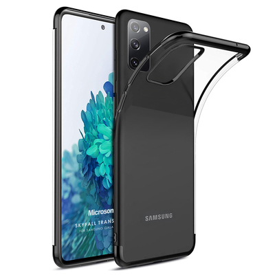Microsonic Samsung Galaxy S20 FE Kılıf Skyfall Transparent Clear Siyah