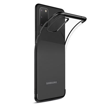 Microsonic Samsung Galaxy S20 Plus Kılıf Skyfall Transparent Clear Siyah