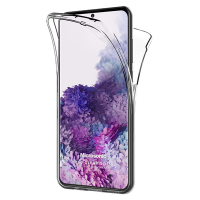 Microsonic Samsung Galaxy S20 Ultra Kılıf Komple Gövde Koruyucu Silikon Şeffaf