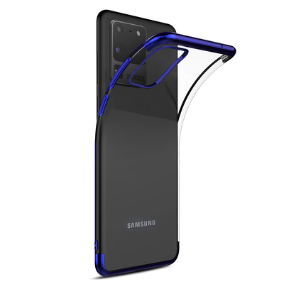 Microsonic Samsung Galaxy S20 Ultra Kılıf Skyfall Transparent Clear Mavi