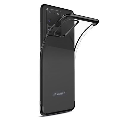 Microsonic Samsung Galaxy S20 Ultra Kılıf Skyfall Transparent Clear Siyah