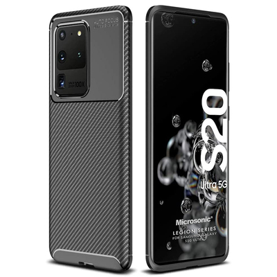 Microsonic Samsung Galaxy S20 Ultra Kılıf Legion Series Siyah