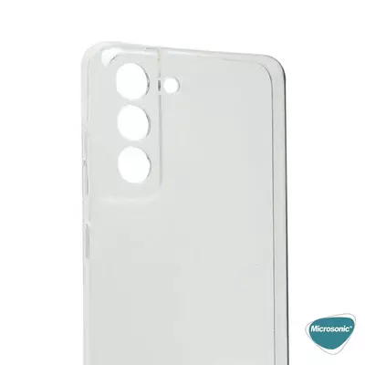 Microsonic Samsung Galaxy S21 FE Kılıf Transparent Soft Beyaz