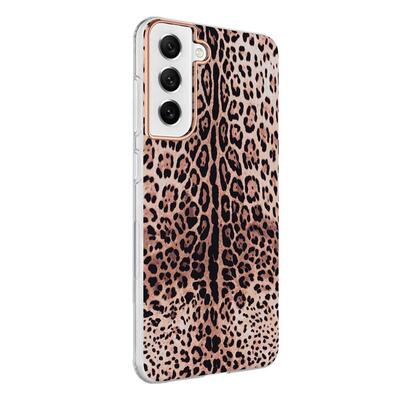 Microsonic Samsung Galaxy S21 FE Natural Feel Desenli Kılıf Leopard