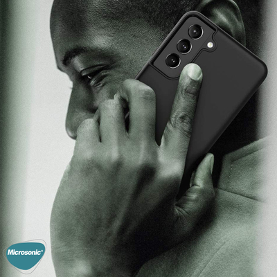 Microsonic Samsung Galaxy S21 Kılıf Matte Silicone Siyah