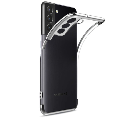 Microsonic Samsung Galaxy S21 Kılıf Skyfall Transparent Clear Gümüş